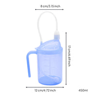 Nursing Cup with Straw Leak Resistant Convalescent Cup with Handle Graduated for Women