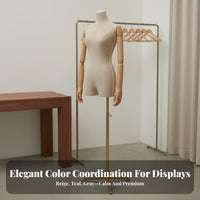 Clothing Display Model Korean Design Female Mannequin Torso Stand