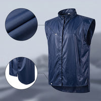 Outerwear Water-Resistant Raincoat with Stand Collar for Spraying