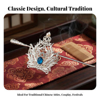 Ancient Chinese Hair Crown Gender-Neutral Design Traditional Chinese Attire Hair Accessory Traditional Asian Hairpin Intricate