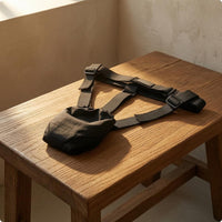Male Support Strap Buckle Adjusters Waist Harness Single-Layer for Men
