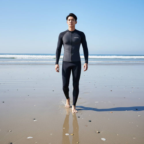Jellyfish Suit Lightweight Long Sleeve Zip up Sun Shirt Long Sleeve Sun Shirt Front Fastener UPF 50+ Aquatic Gear Flatlock Seams