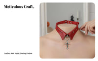 Cross ornament Neckband Darkly Romantic and aesthetic Choker Edgy Look for Cosplay, Parties, Women