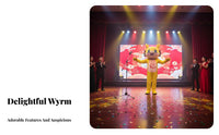 Chinese Dragon Mascot Costume Comfortable to Wear for Stage Performances, Adults