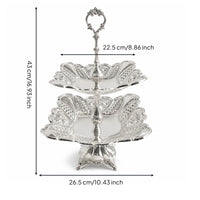 Pedestal Serving Bowl Elegant Fruit Bowl with Pedestal Vintage-Vintage-Look Dessert Stand Table Display