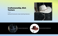 Cowboy Hat, Wide Brim, Unisex, Outdoor, Relaxed Style