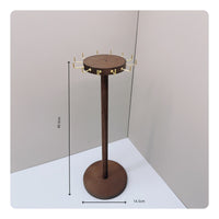 Wood Chain Holder Wooden Chain Display Organizer Multi-Hook Design