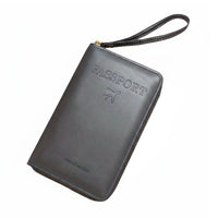 Passport Holder Multi-Functional Blocking Travel Wallet Zipper Closure