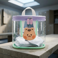 Wildlife Print Clear Backpack Cute Clear Jelly Backpack Easy to Clean for Beach