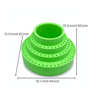 Cylindrical Organizer with Holes Tiered Perforated Storage Container Round