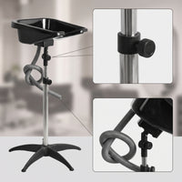Portable Shampoo Bowl with Stand Stable Mobile Shampoo Basin Deep Washing Unit for Hairstylists