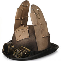 Steampunk Costume Hat Riveted Panels Steampunk Hat Textured Surface For