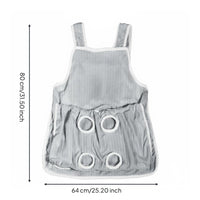 Cat Holding Apron Soft and Comfortable Pet Pouch Apron Adjustable Openings