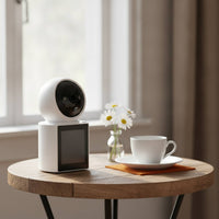 Communication System with Indoor Monitor High Resolution Tabletop Monitor with Camera Visual Communication System Camera