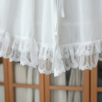 Trim Shawl Lightweight Summer Ruffled Lace Cloak for Wedding