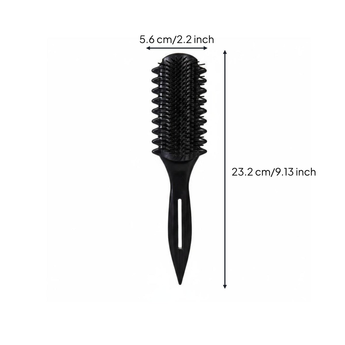 Detachable 9-Row Brush Easy to Clean Wave Defining Brush Professional Grade