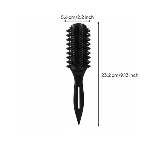 Detachable 9-Row Brush Easy to Clean Wave Defining Brush Professional Grade