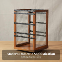 360 Rotating Jewelry Organizer Space Saving Design Rotating Earring Stand Rotating Earring Holder Large Capacity for Bedroom