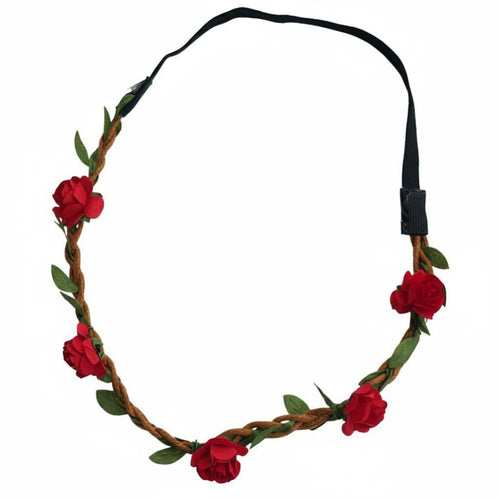 Elastic Floral Headband, Handmade Flower Hairpiece for Ladies, Beach Holiday, Wedding, Party