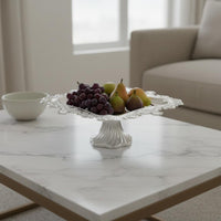 Silver Plated Fruit Stand Long-Lasting Construction 2-Tier Serving Tray