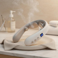 EMS Neck Massager Heat Treatment Heated Neck Massager 16 Intensity Levels