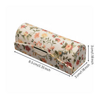 Mirror Lipstick Case Travel Friendly Floral Lipstick Box Easy to Clean