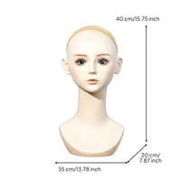 Mannequin Head Stable Display Bust Hairpiece Display Head for Hair Stylists, Cosplayers