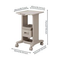 Storage Cart with Drawer Versatile Rolling Storage Cart Compact for Beauticians