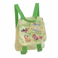 Puppy Party Canvas Mini Backpack, Cute Lightweight Cartoon Daypack for Students