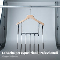 Long-Lasting Metal Telescopic Photo Display Hanger Invisible Garment Hanger