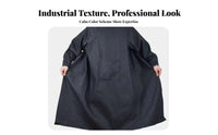Thickened Material Long Sleeve Denim Smock Stain-Resistant Denim Work Coverall Large Front Pocket for Mechanics, Factory, Workshop