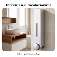 Space Saving Single-Cup Bathroom Accessory No Soap Dispenser for Shower
