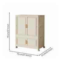Foldable Storage Cabinet Heavy Duty Collapsible Storage Cabinet for Toddlers