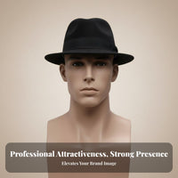 Realistic Male Head Model Long-Lasting Fiberglass Construction