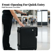 Built-in Cup Holder Front Accessible Ing Carry-on Scratch Resistant 20-Inch Trolley Case Airline Approved for Vacation, Vacations