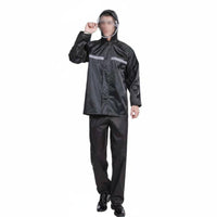 Rain Jacket and Pants Set Vented Heavy Duty Rain Suit Mesh Lining for Workers