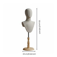 Long Neck Design Abstract Mannequin Head Stable Base Abstract Model Head Long-Lasting for Cosplayers, E-Commerce Sellers