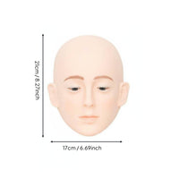 Adjustable Eyelid Mannequin Soft Finish Lash Practice Head Realistic