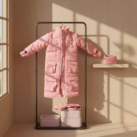 1/6 Scale Jacket Set Quilted Miniature Puffer Jacket Action Figure Long Coat Detachable High Collar Miniature Figure Coat