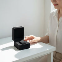 Hinged Lid Watch Gift Box Removable Pad Watch Gift Box Wristwatch Display Case Multifunctional Textile Bracelet Holder