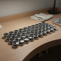 Round Jewel Display Box Compact and Portable Acrylic Bead Container Long-Lasting