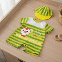 2 Pieces 48cm Doll Outfit Great Gift Reborn Doll Clothes Cartoon Print