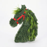 Horse Head Wreath Lightweight Horsehead Decor Faux for Homeowners