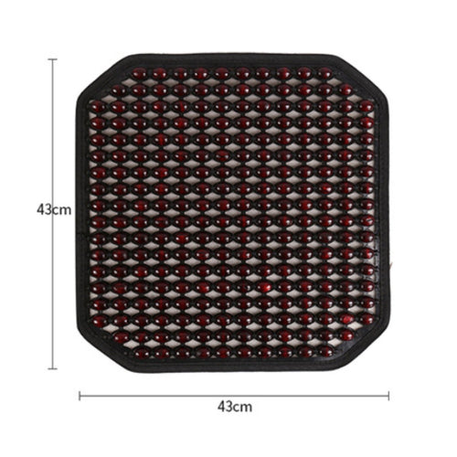 Wood Bead Seat Pad Summer Use Breathable Car Seat Pad Easy to Install