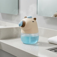 Capybara Soap Dispenser Soft Silicone Bathroom Accessory Cute Design