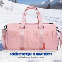 Large Capacity Ice Sports Travel Bag, Oxford Duffel for Skiing, Skating, Camping, Overnight