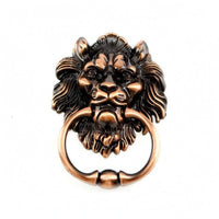 Lion Head Pull Loop Sculpted Lion Head Pull Handle Decorative