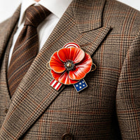 Memorial Day Badge Remembrance Lapel Badge Gift for Families