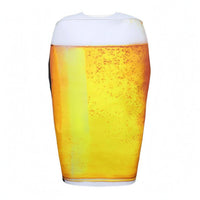 Beer Mug Costume Printed Beer Mug Cosplay Fuzzy Garment for Adults