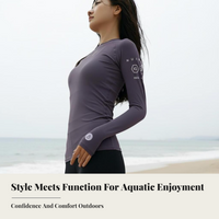 Women's Rash Guard Long Sleeve Water Shirt UPF 50+, Beach